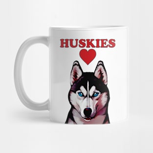 Huskies Love Mug